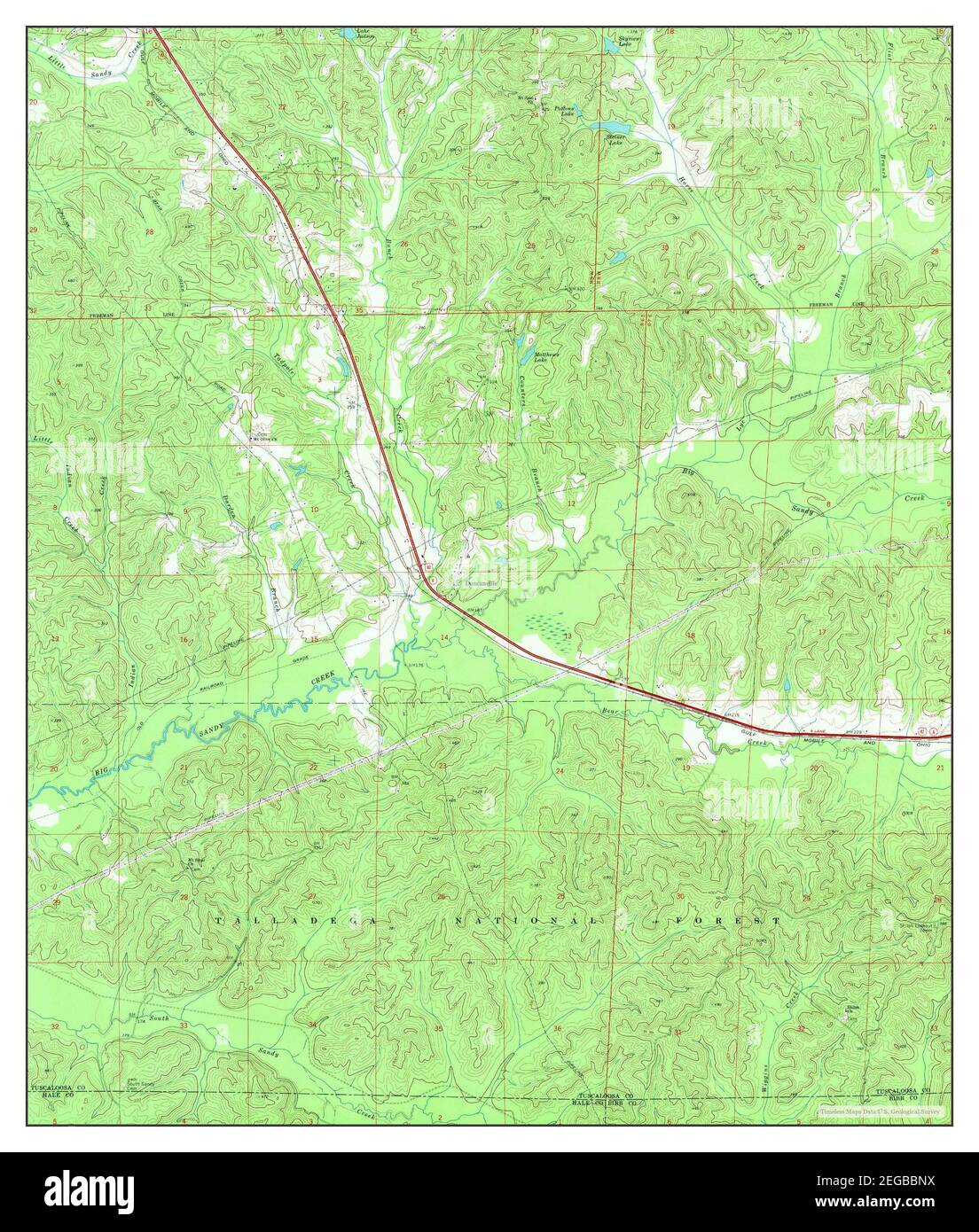 Duncanville, Alabama, map 1969, 1:24000, United States of America by Timeless Maps, data U.S. Geological Survey Stock Photo