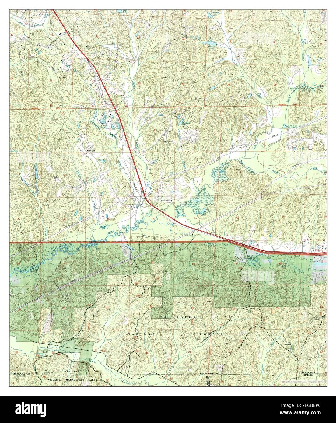 Duncanville, Alabama, map 2002, 1:24000, United States of America by Timeless Maps, data U.S. Geological Survey Stock Photo