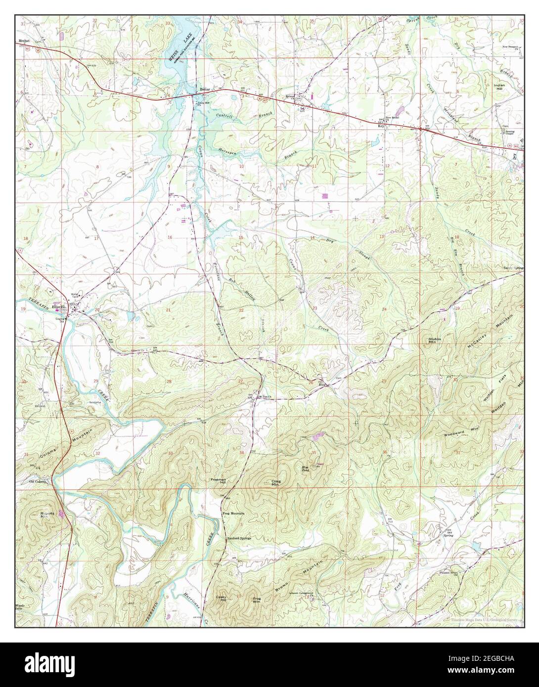 Ellisville, Alabama, map 1967, 124000, United States of America by