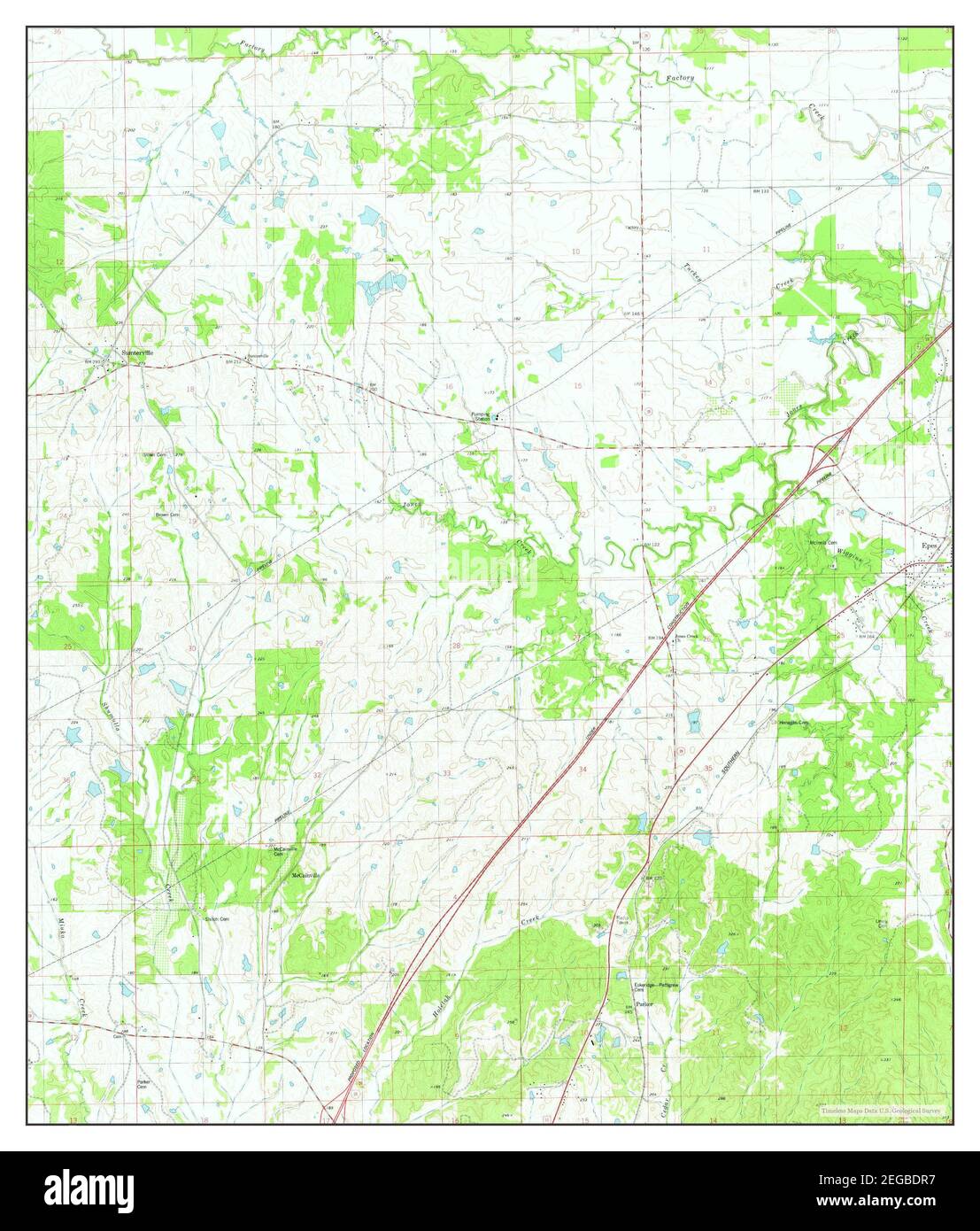 Epes West, Alabama, map 1974, 124000, United States of America by Timeless Maps, data U.S