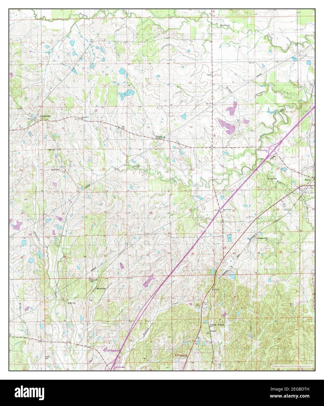 Epes West, Alabama, map 1974, 124000, United States of America by Timeless Maps, data U.S