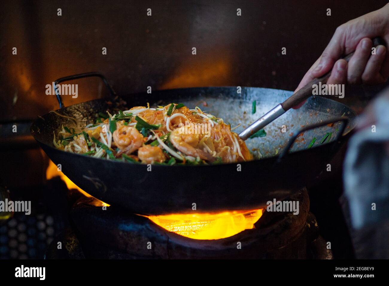 Street Food cooked on a street of Bangkok Stock Photo - Alamy