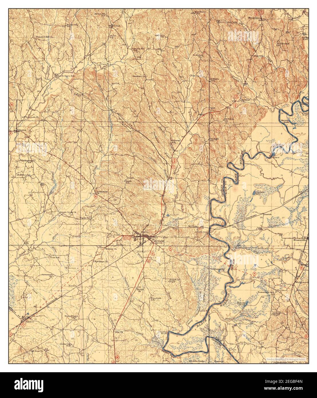 Eutaw, Alabama, map 1931, 162500, United States of America by Timeless Maps, data U.S