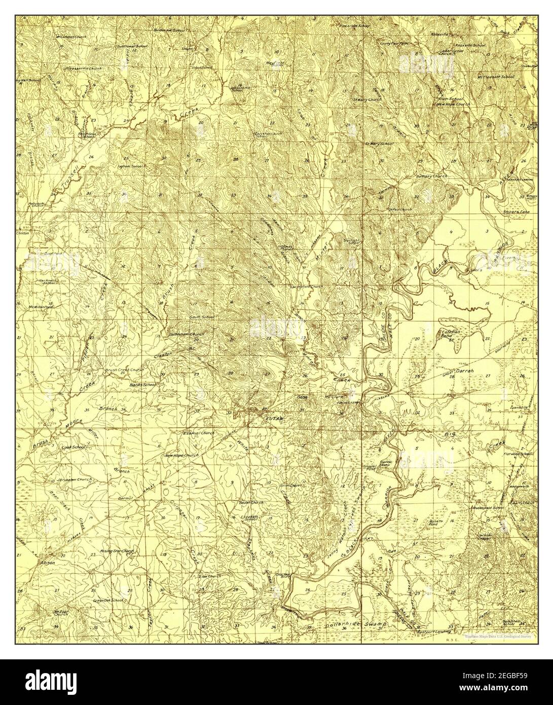 Eutaw, Alabama, map 1927, 148000, United States of America by Timeless Maps, data U.S