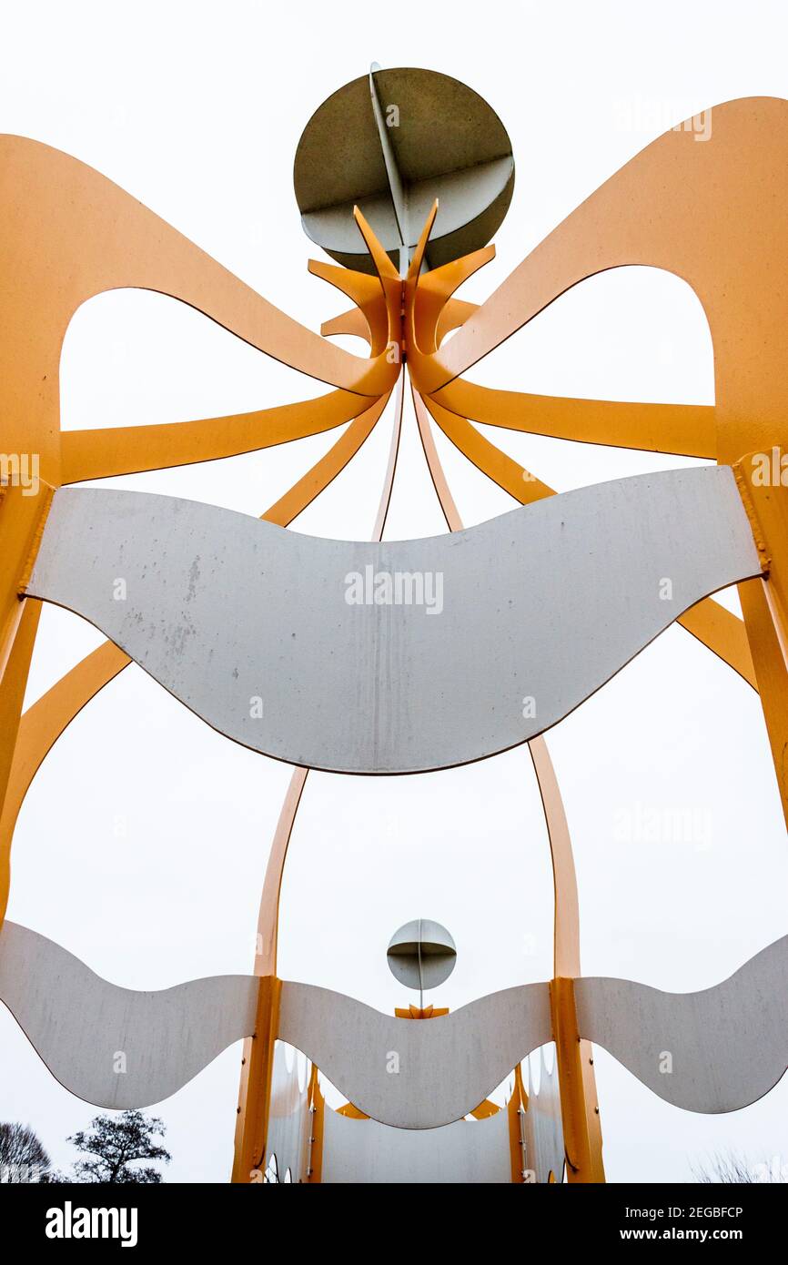 Detail of decorative structure in the now disused Festival Gardens