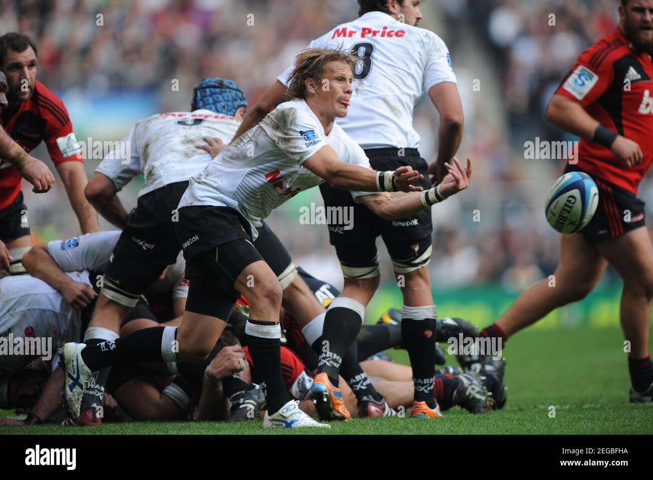 Rugby Union - Crusaders v Sharks Investec Super Rugby - Twickenham Stadium  - 10/11 - 27/3/11 Charl McLeod - Sharks in action Mandatory Credit: Action  Images / Henry Browne Stock Photo - Alamy