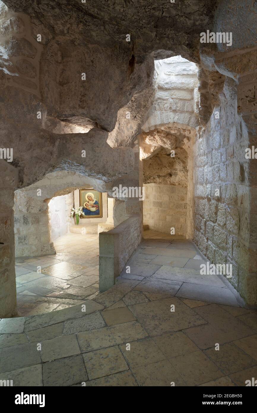 The chapel of the milk grotto , Bethlehem,  Palestine Stock Photo