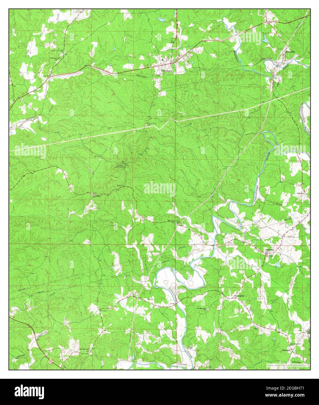 Fruithurst, Alabama, map 1966, 124000, United States of America by Timeless Maps, data U.S