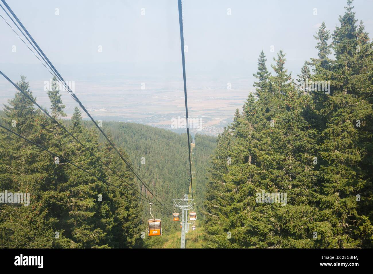 View from a cablecar, Vitosha Mountain, Sofia, Bulgaria Stock Photo - Alamy