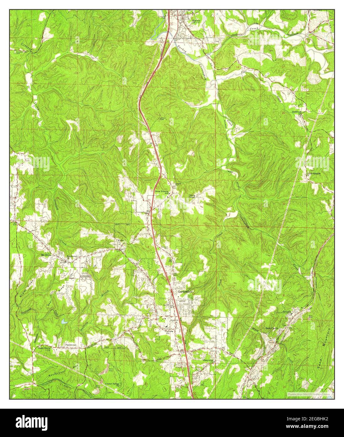 Gardendale, Alabama, map 1959, 124000, United States of America by