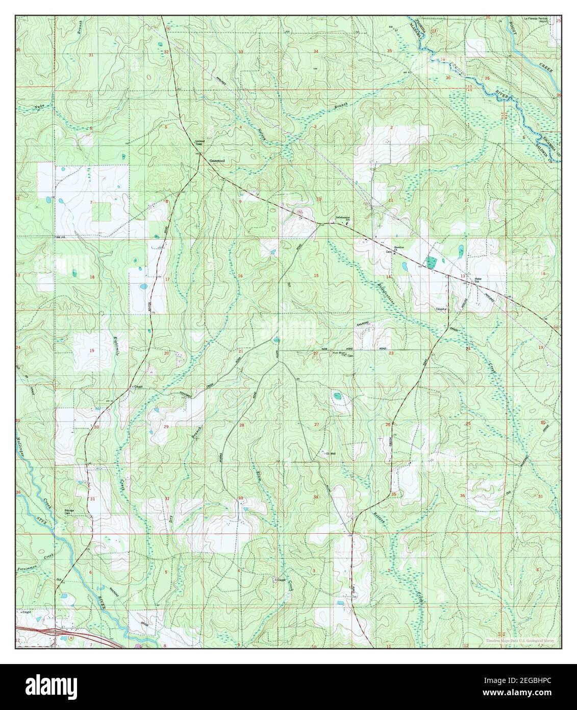 Gateswood, Alabama, map 1994, 124000, United States of America by