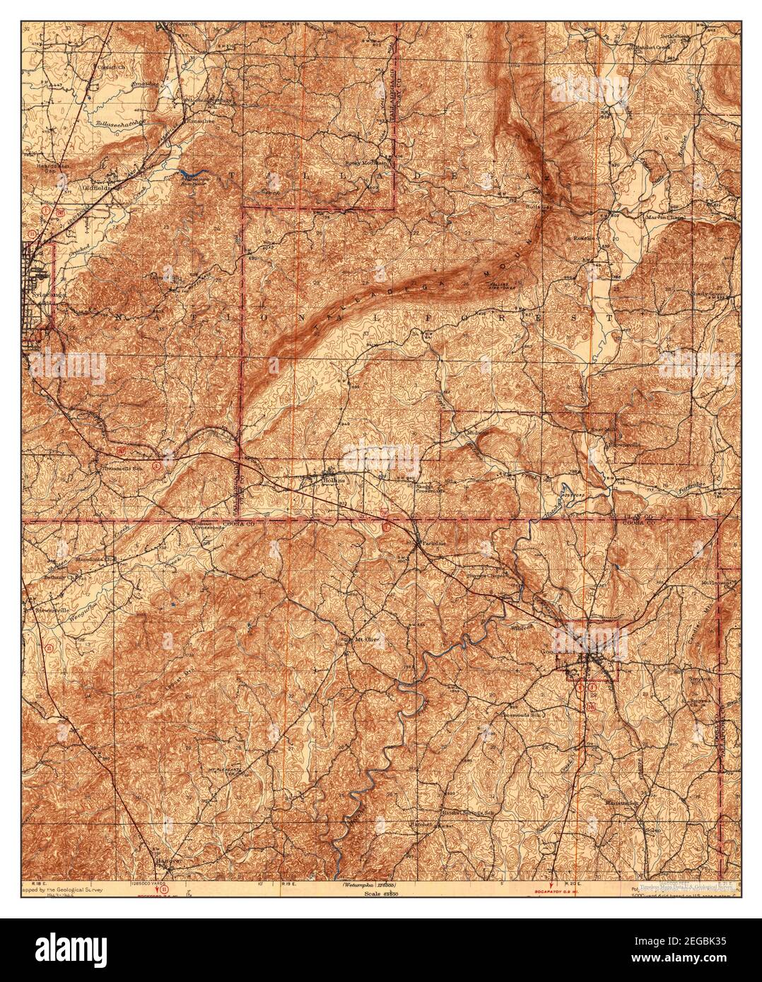 Goodwater alabama map hires stock photography and images Alamy