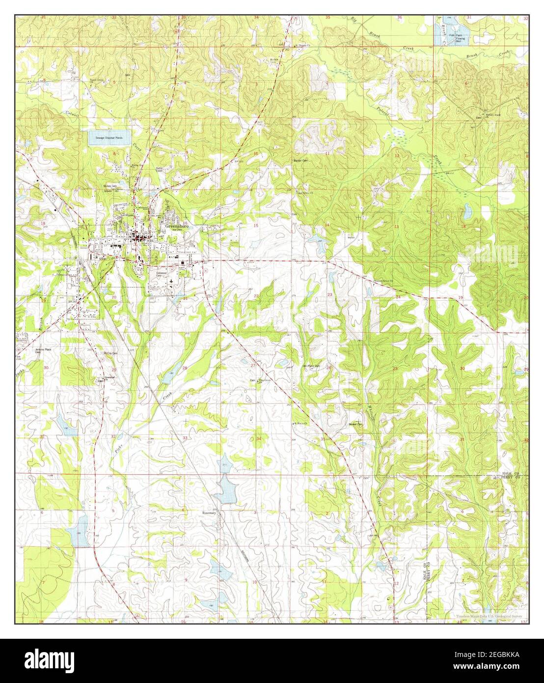 Greensboro, Alabama, map 1979, 124000, United States of America by