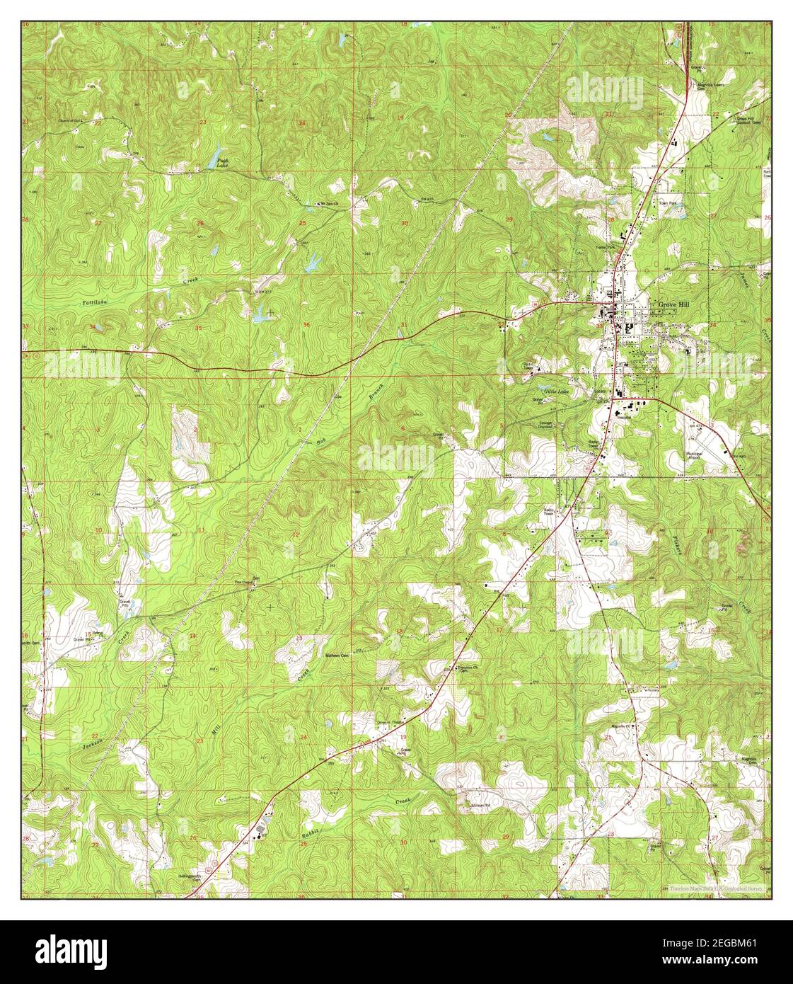 Grove hill alabama map hires stock photography and images Alamy