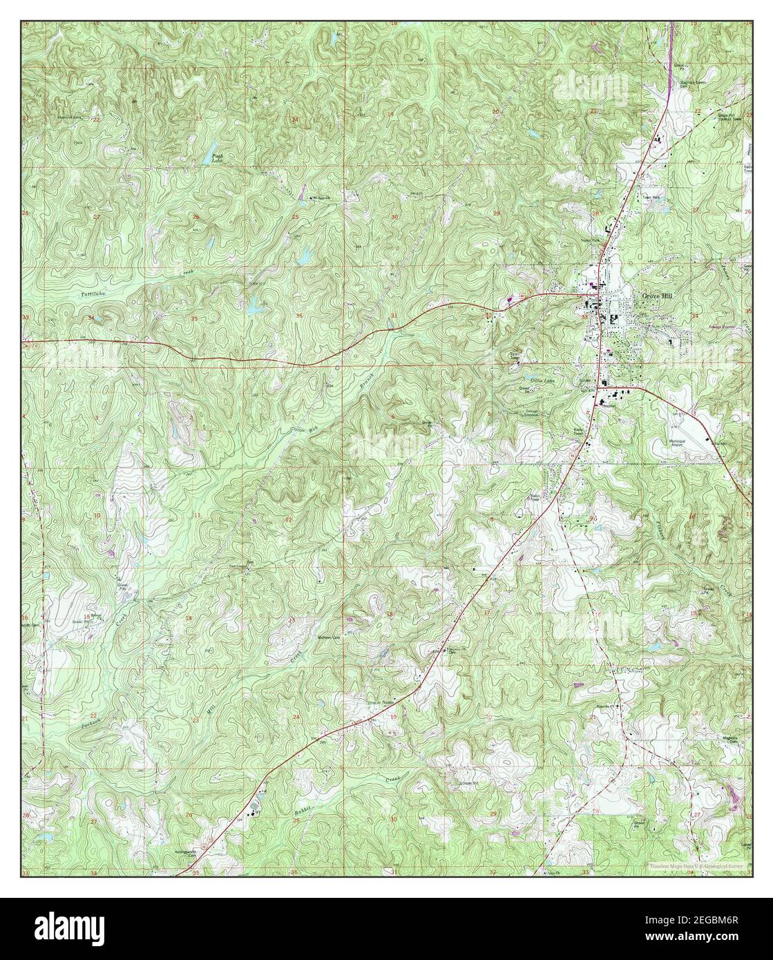 Grove hill alabama map hires stock photography and images Alamy
