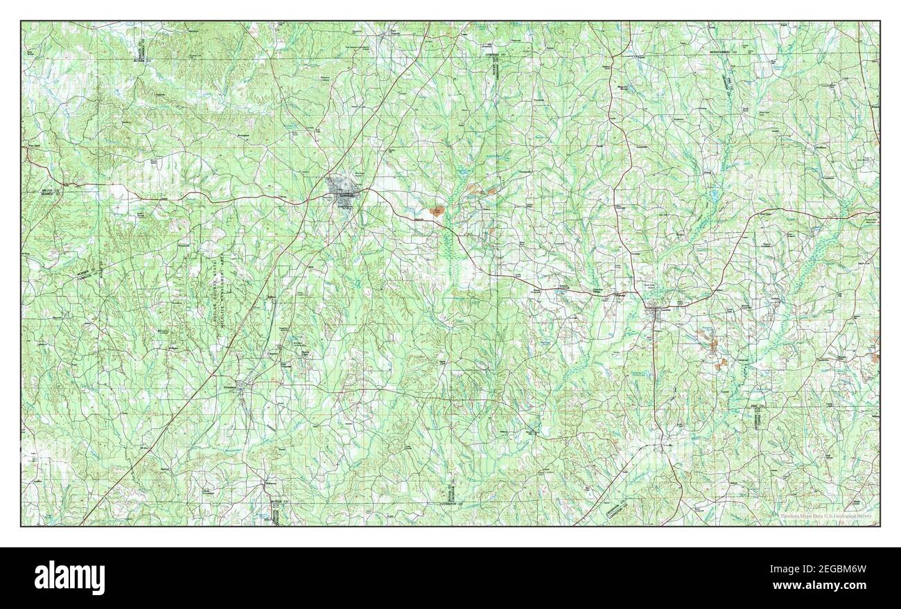 Greenville, Alabama, map 1986, 1100000, United States of America by