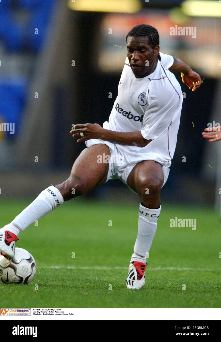 Football Stock 03 04 23 7 03 Jay Jay Okocha Bolton Wanderers Mandatory Credit Action Images Darren Walsh Stock Photo Alamy