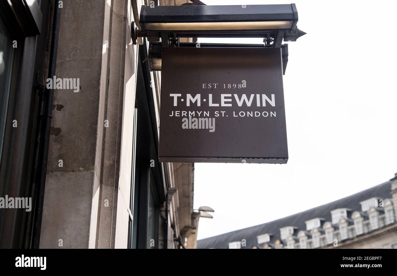 General View of a T M Lewin store in London Stock Photo Alamy General View of a T M Lewin store in London Stock Photo Alamy