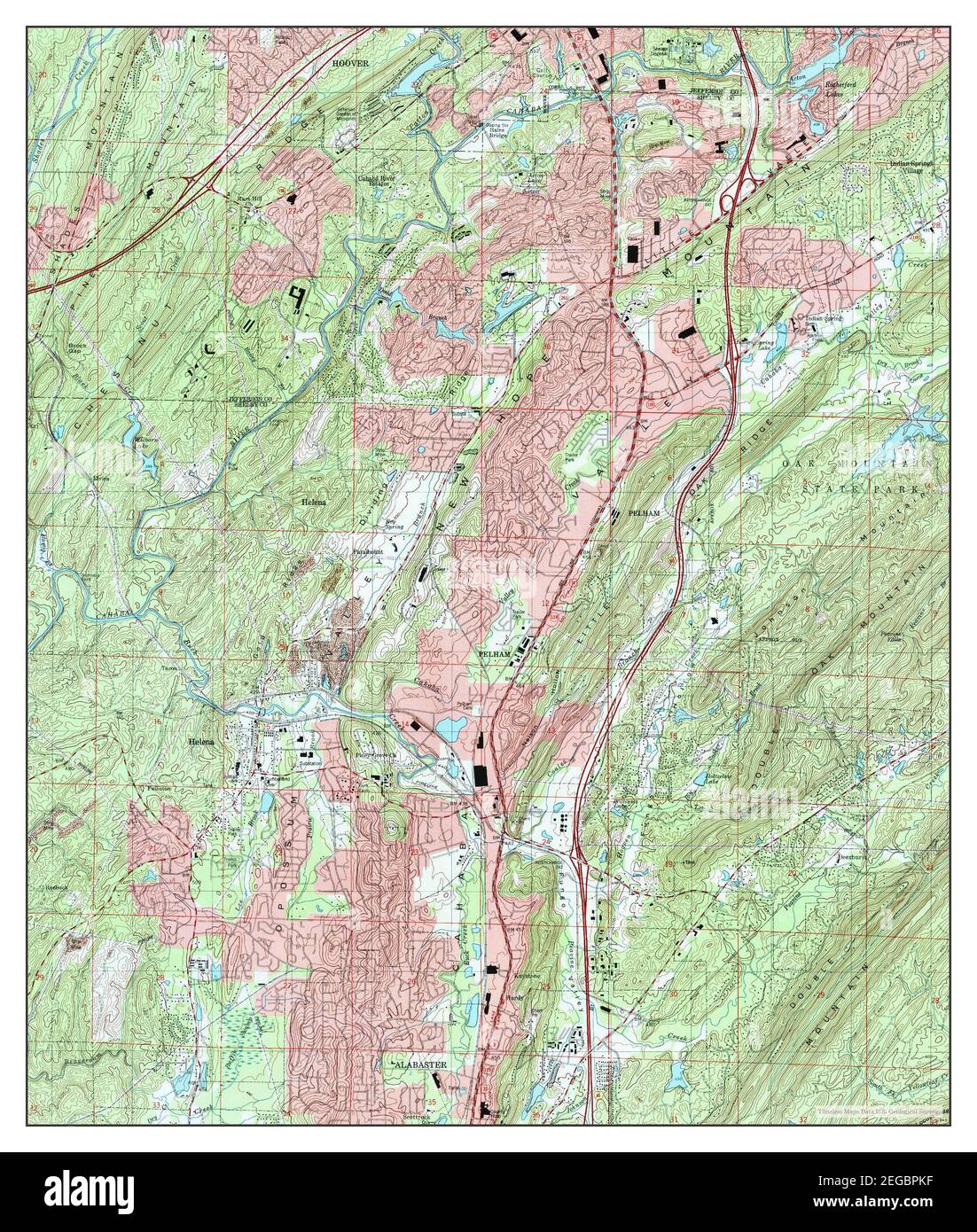 Helena, Alabama, map 1997, 124000, United States of America by