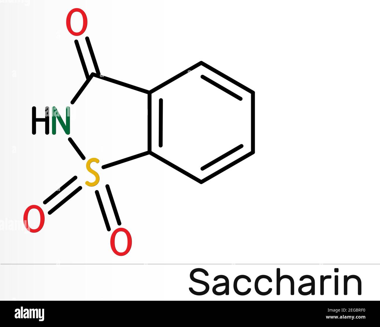 Saccharin Structure