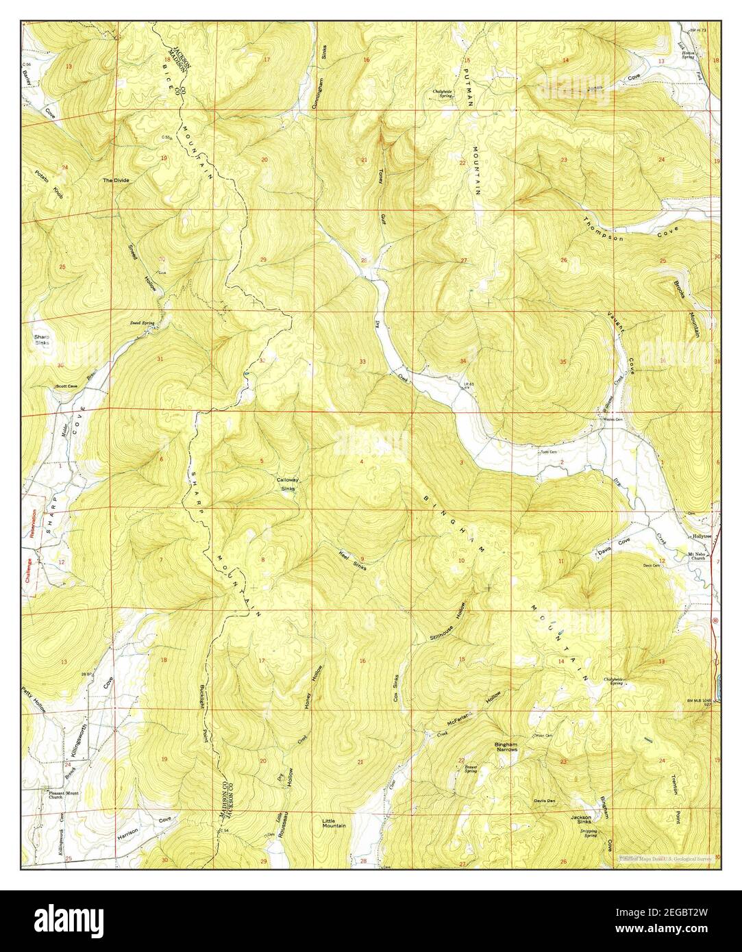 Hollytree, Alabama, map 1951, 124000, United States of America by Timeless Maps, data U.S