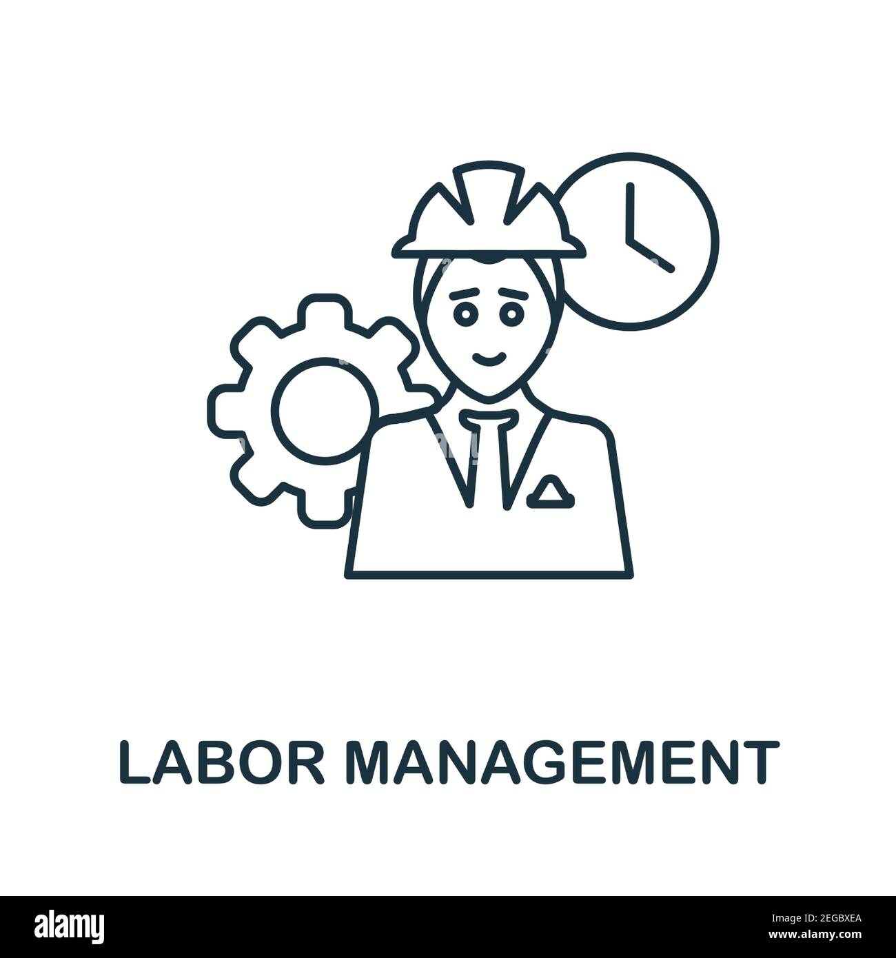 Labor Management icon. Simple element from management collection ...
