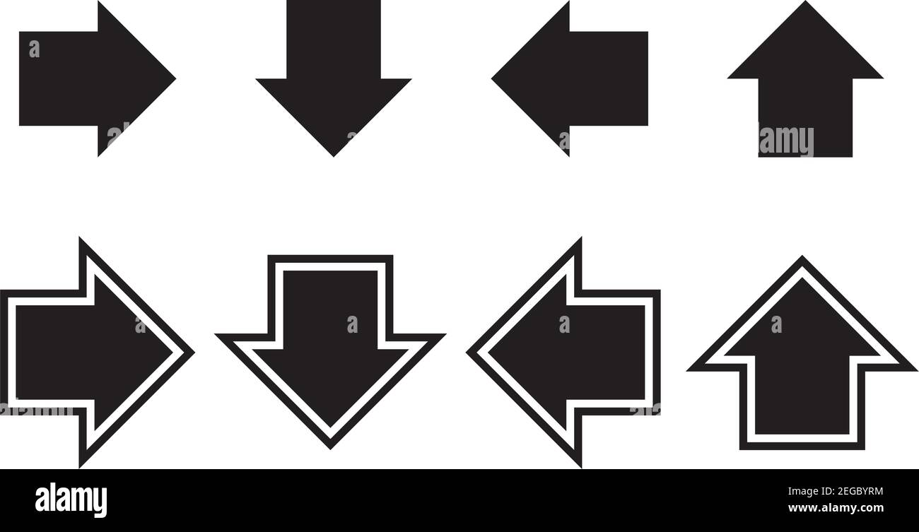 Arrow symbol icon vector for web and application in a black flat color ...