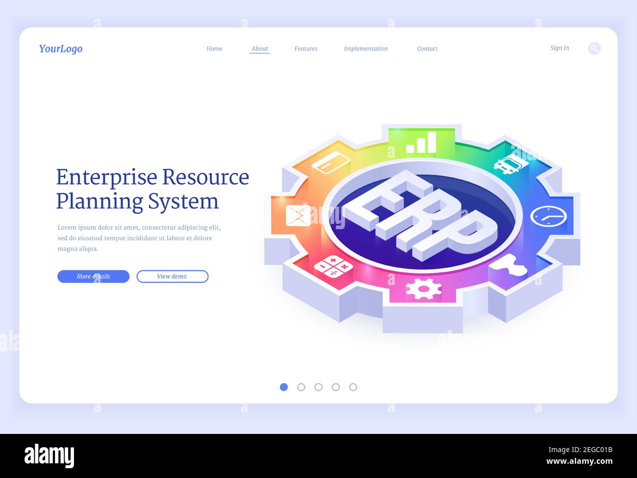 Erp software Stock Vector Images - Alamy