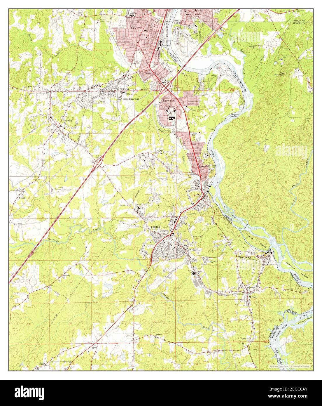 alabama map hires stock photography and images Alamy