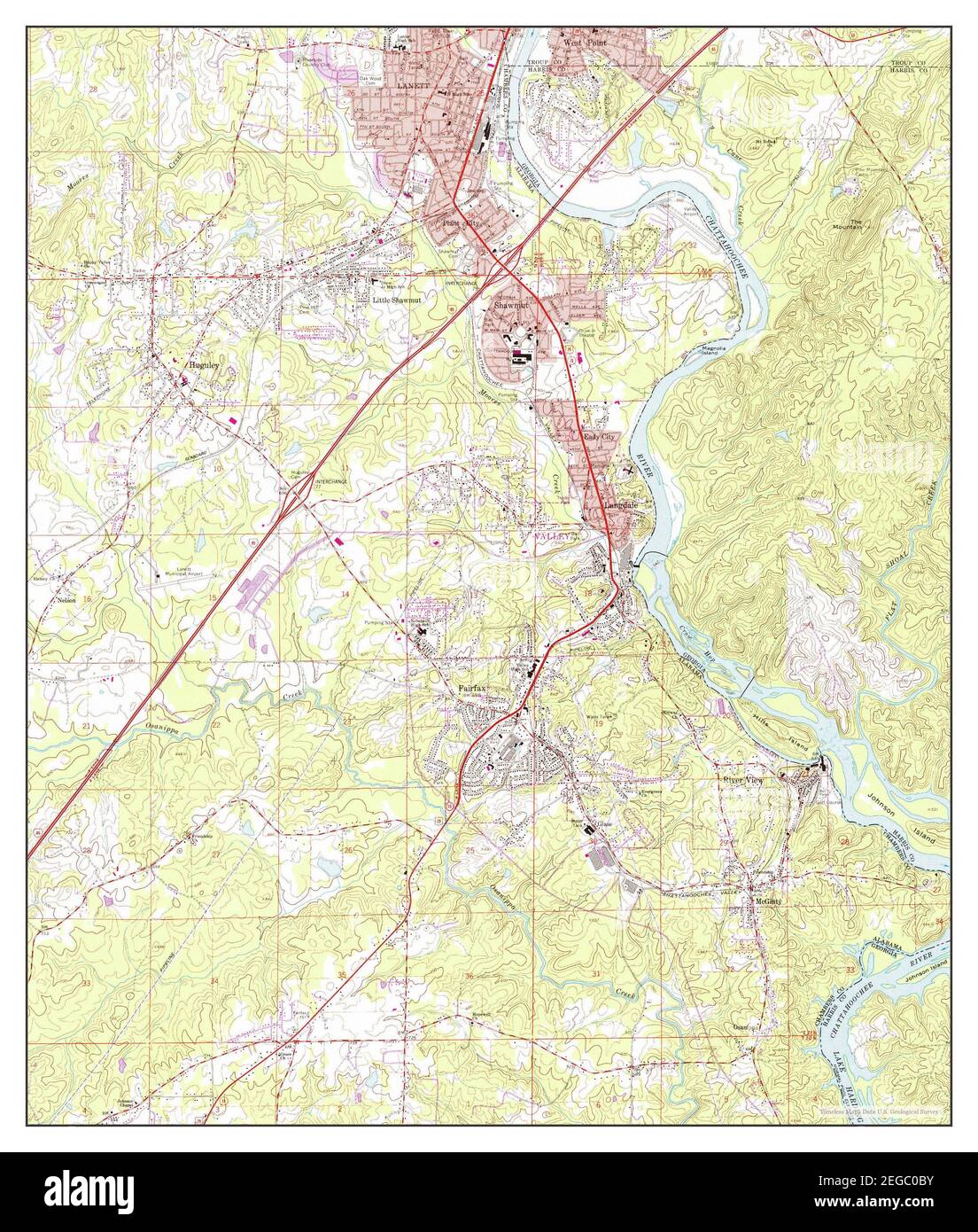 alabama map hires stock photography and images Alamy