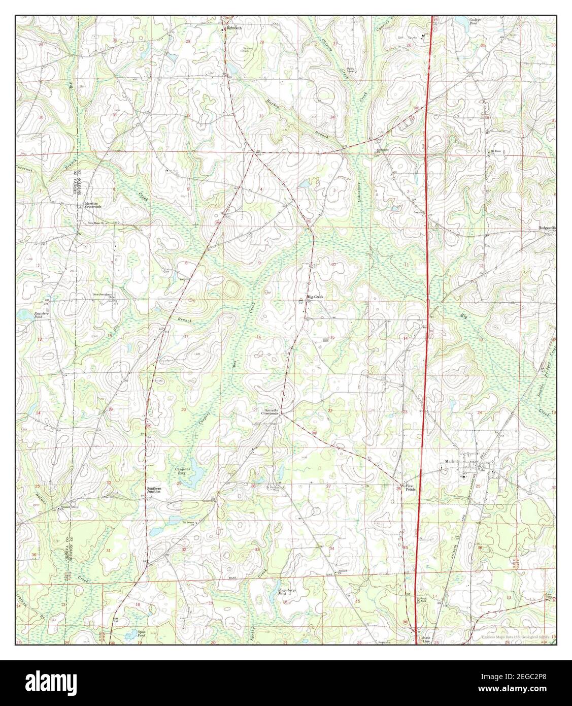 Madrid, Alabama, map 1969, 124000, United States of America by