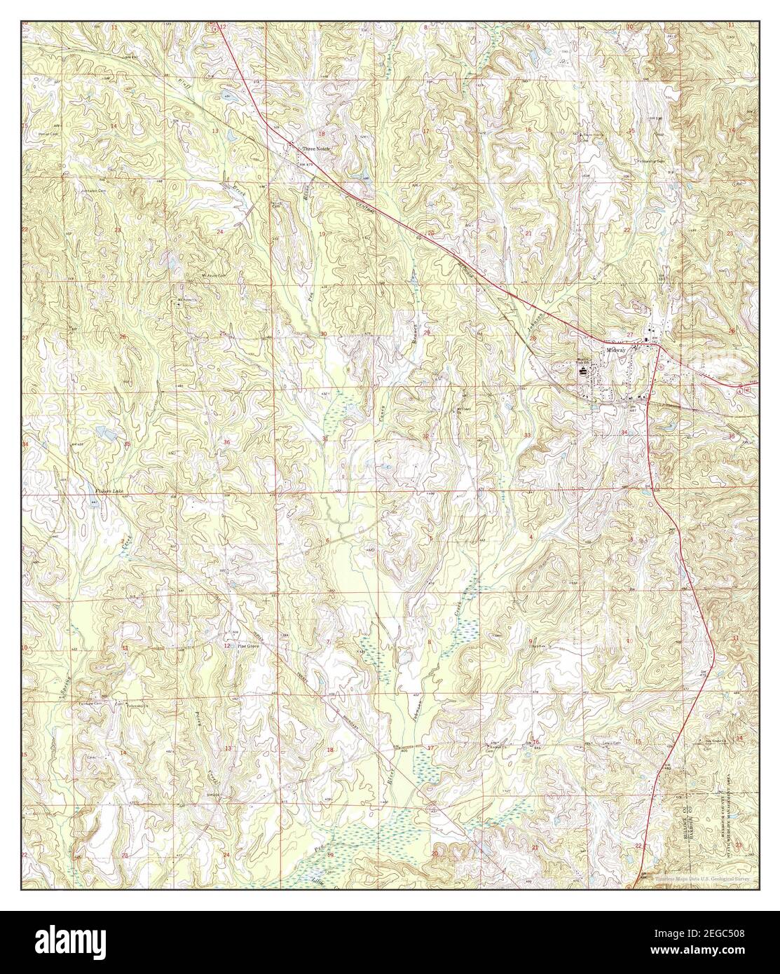 Midway, Alabama, map 1973, 124000, United States of America by