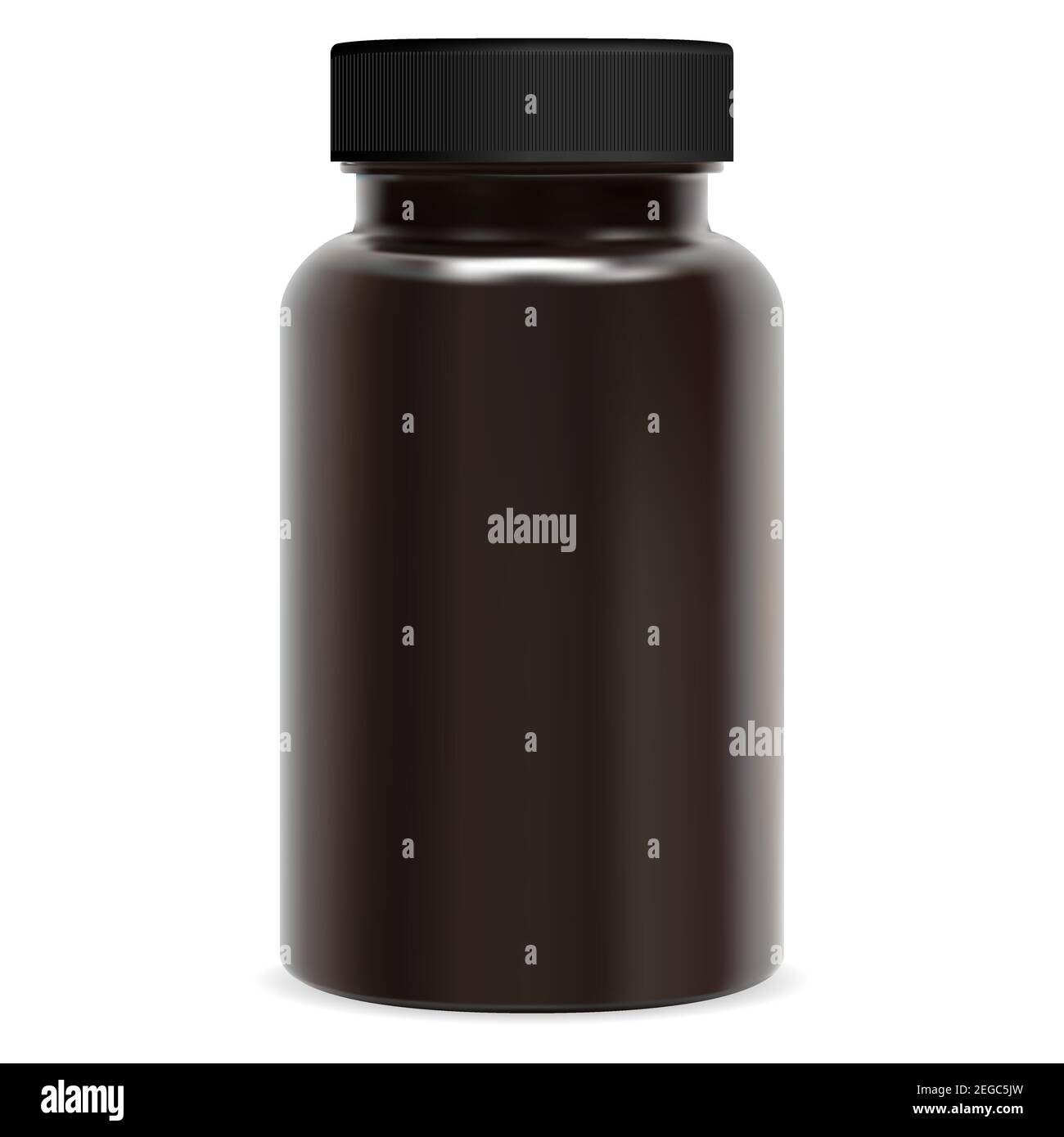 Brown supplement bottle. Plastic pill package. Pharmaceutical tablet or