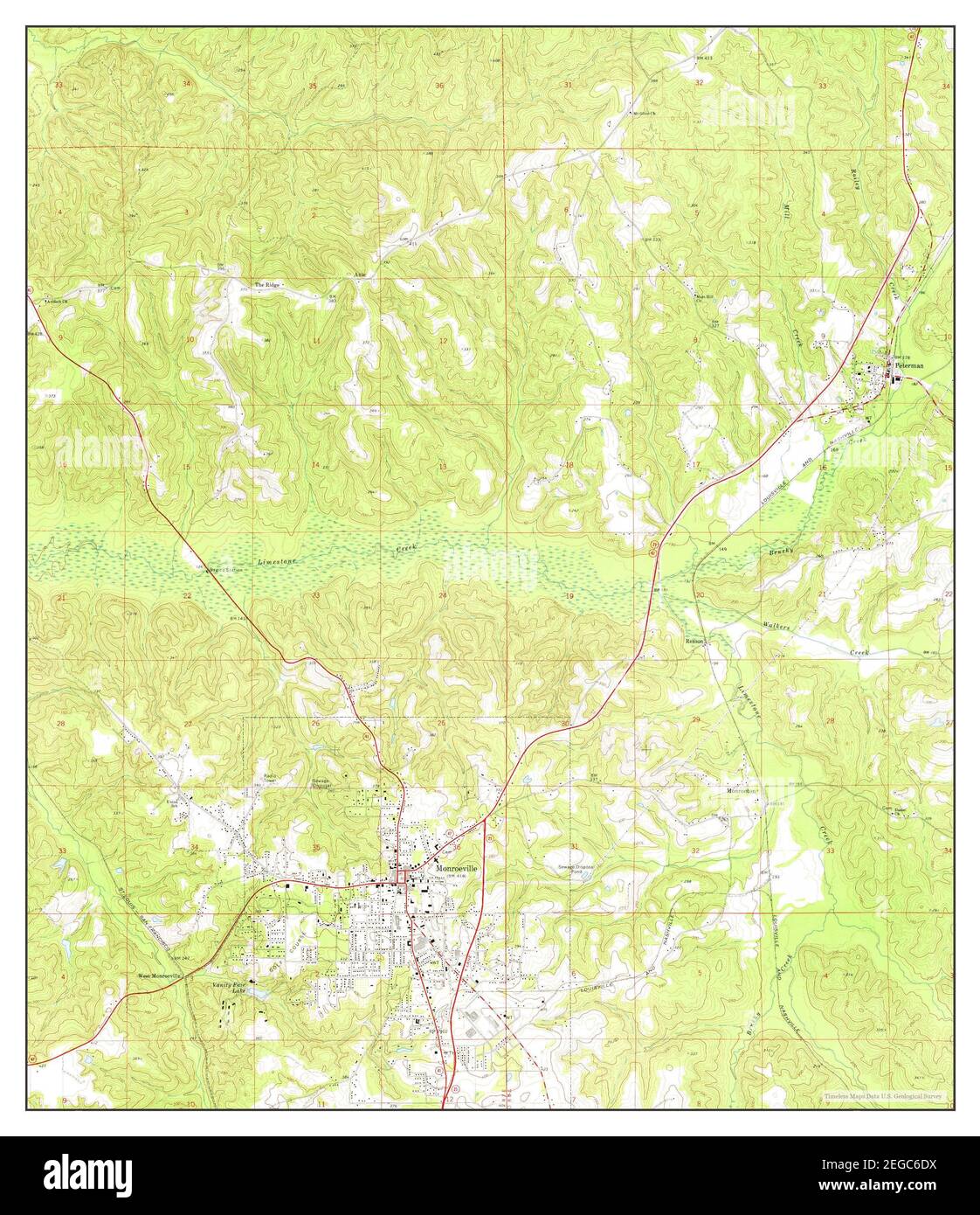 Monroeville alabama map hires stock photography and images Alamy