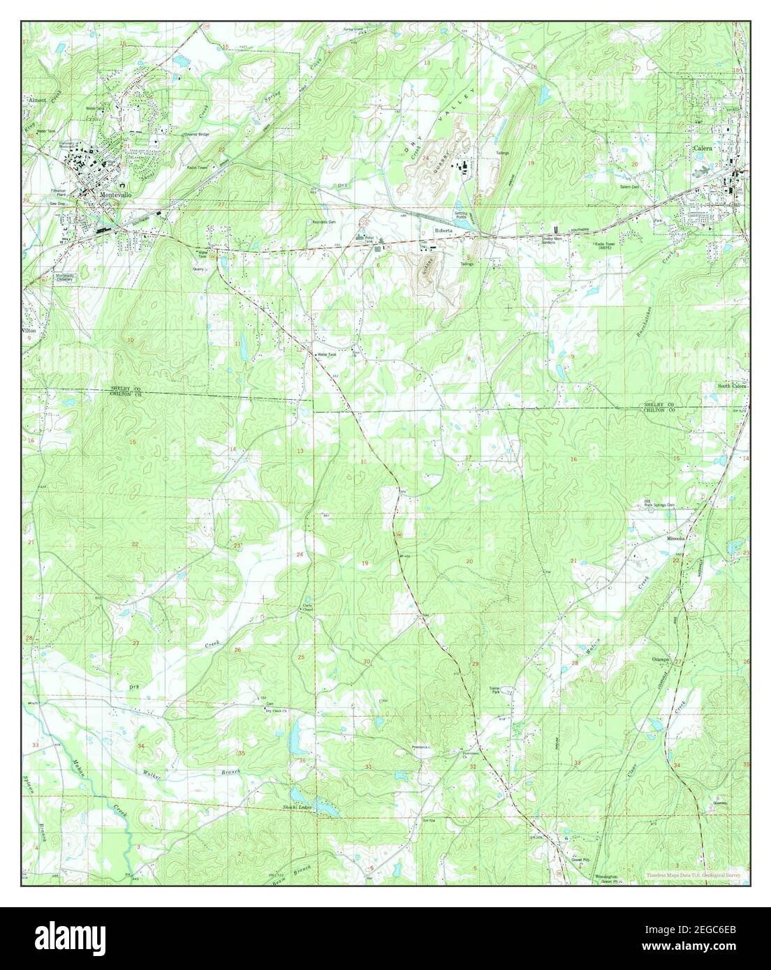 Montevallo map Cut Out Stock Images & Pictures Alamy