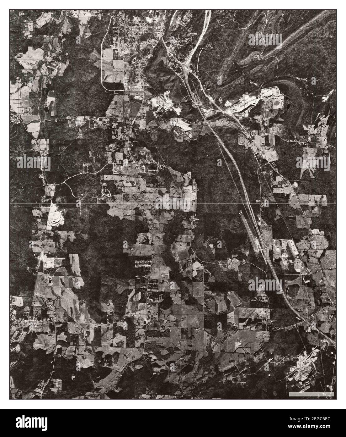 Montevallo NE, Alabama, map 1975, 124000, United States of America by