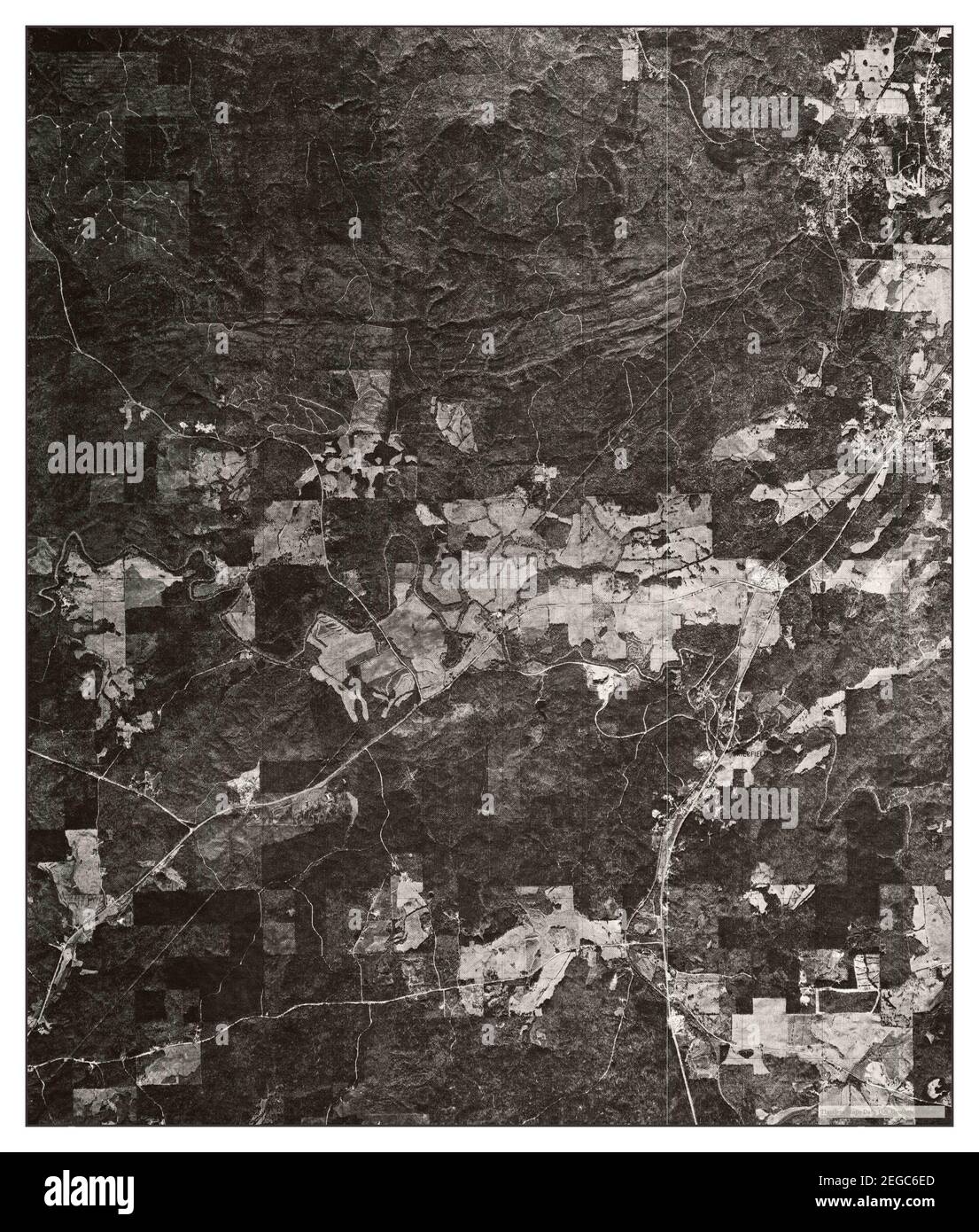 Montevallo SW, Alabama, map 1975, 124000, United States of America by