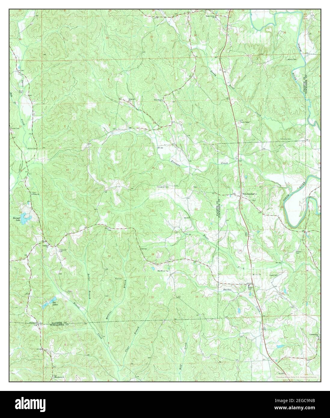 New Lexington, Alabama, map 1967, 124000, United States of America by