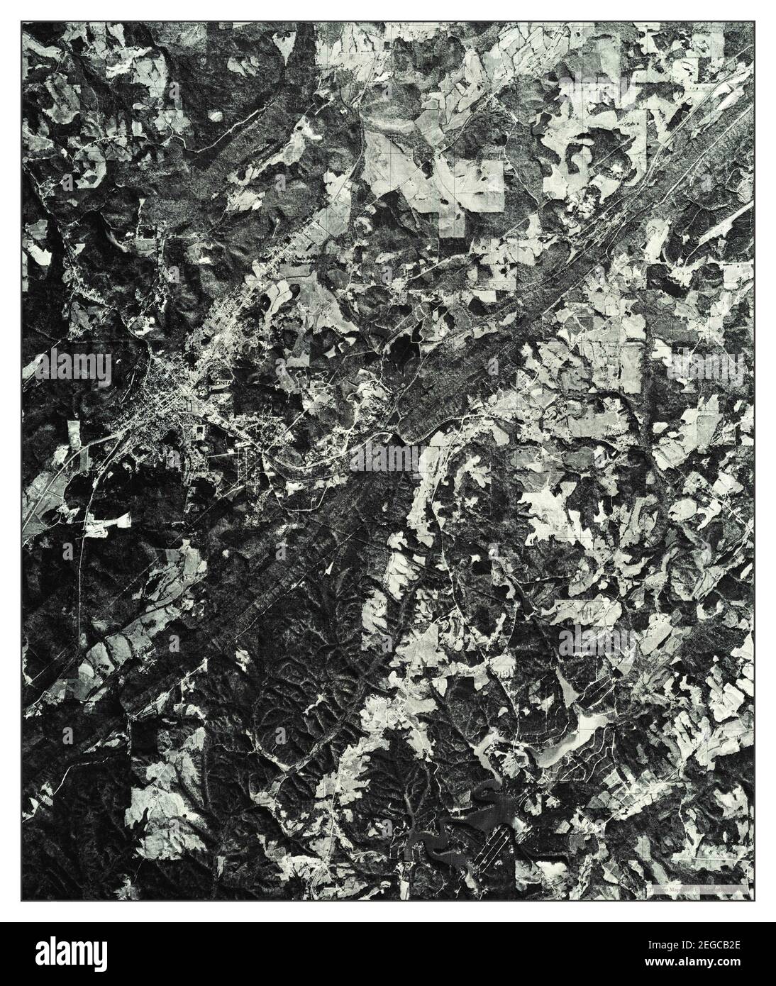 Oneonta, Alabama, map 1975, 124000, United States of America by