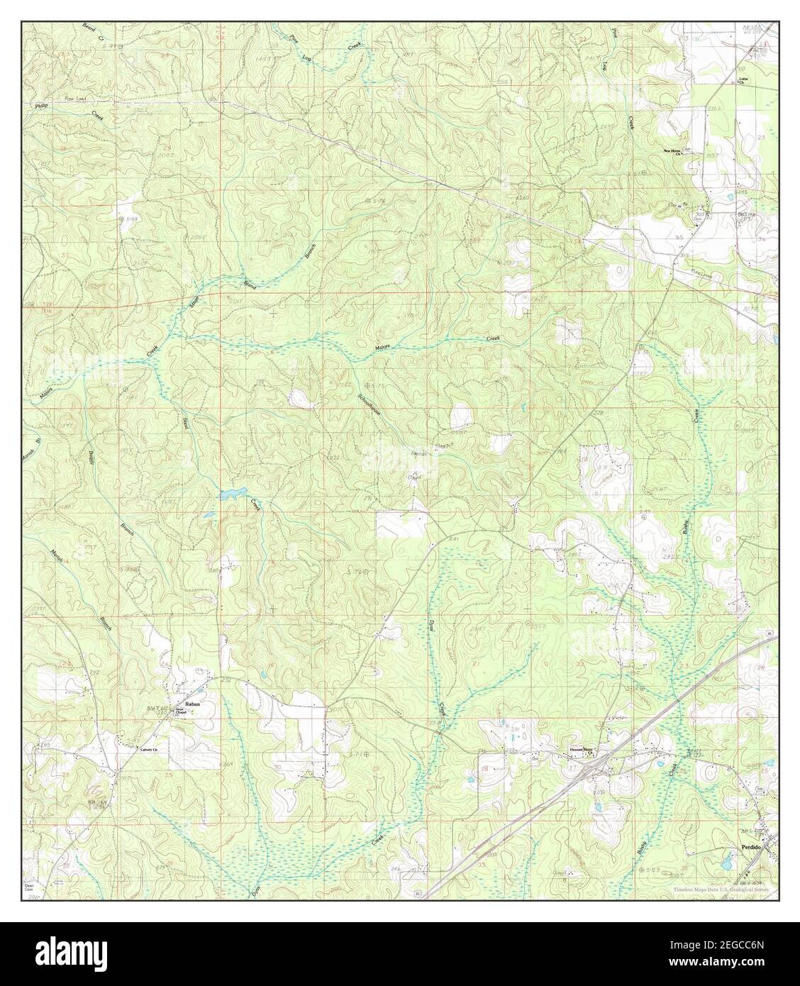 Perdido, Alabama, map 1983, 124000, United States of America by Timeless Maps, data U.S