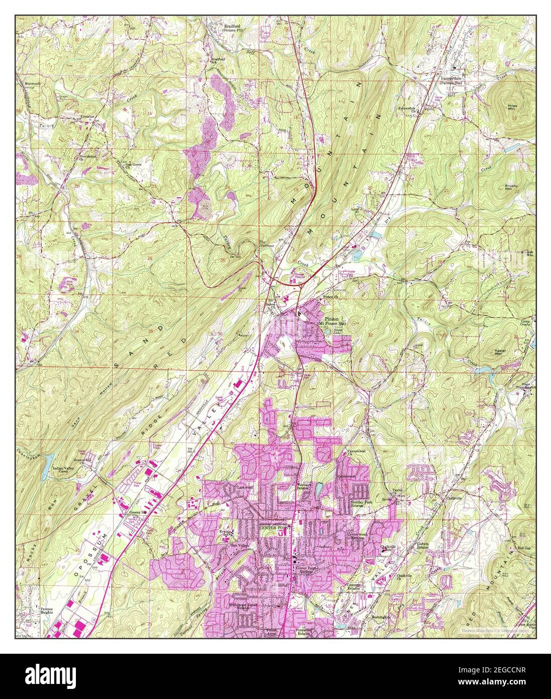 Pinson, Alabama, map 1959, 124000, United States of America by