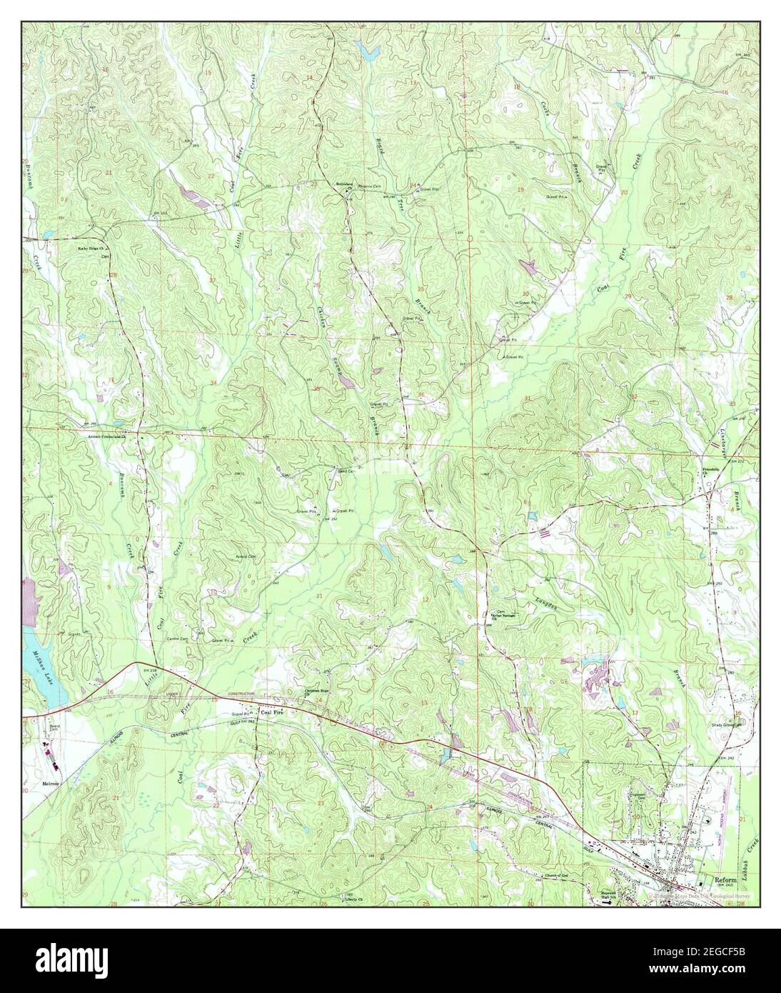 Reform, Alabama, map 1967, 1:24000, United States of America by ...