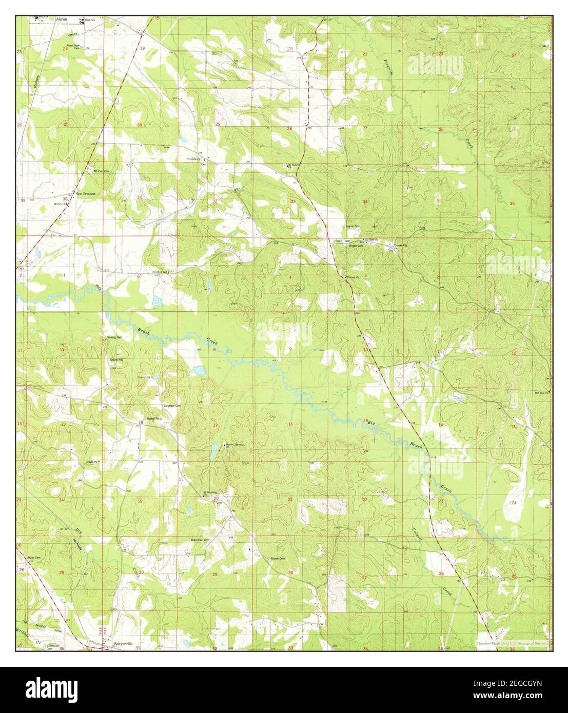 Map of sawyerville Cut Out Stock Images & Pictures Alamy