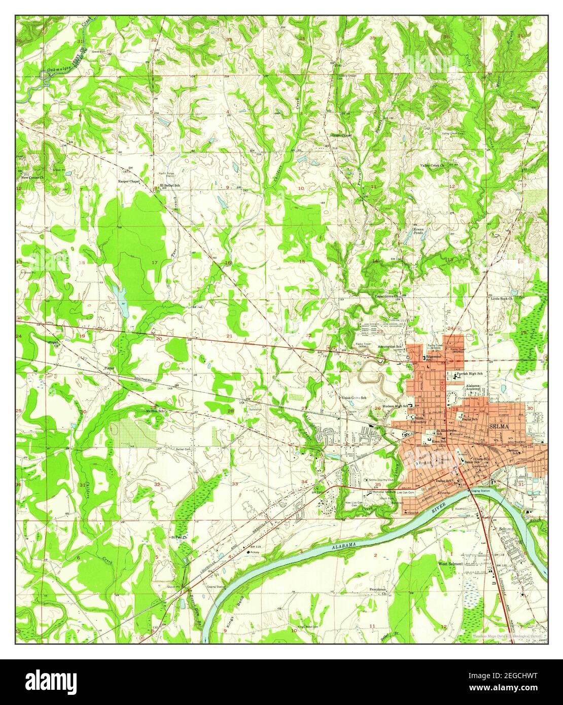 Selma alabama map