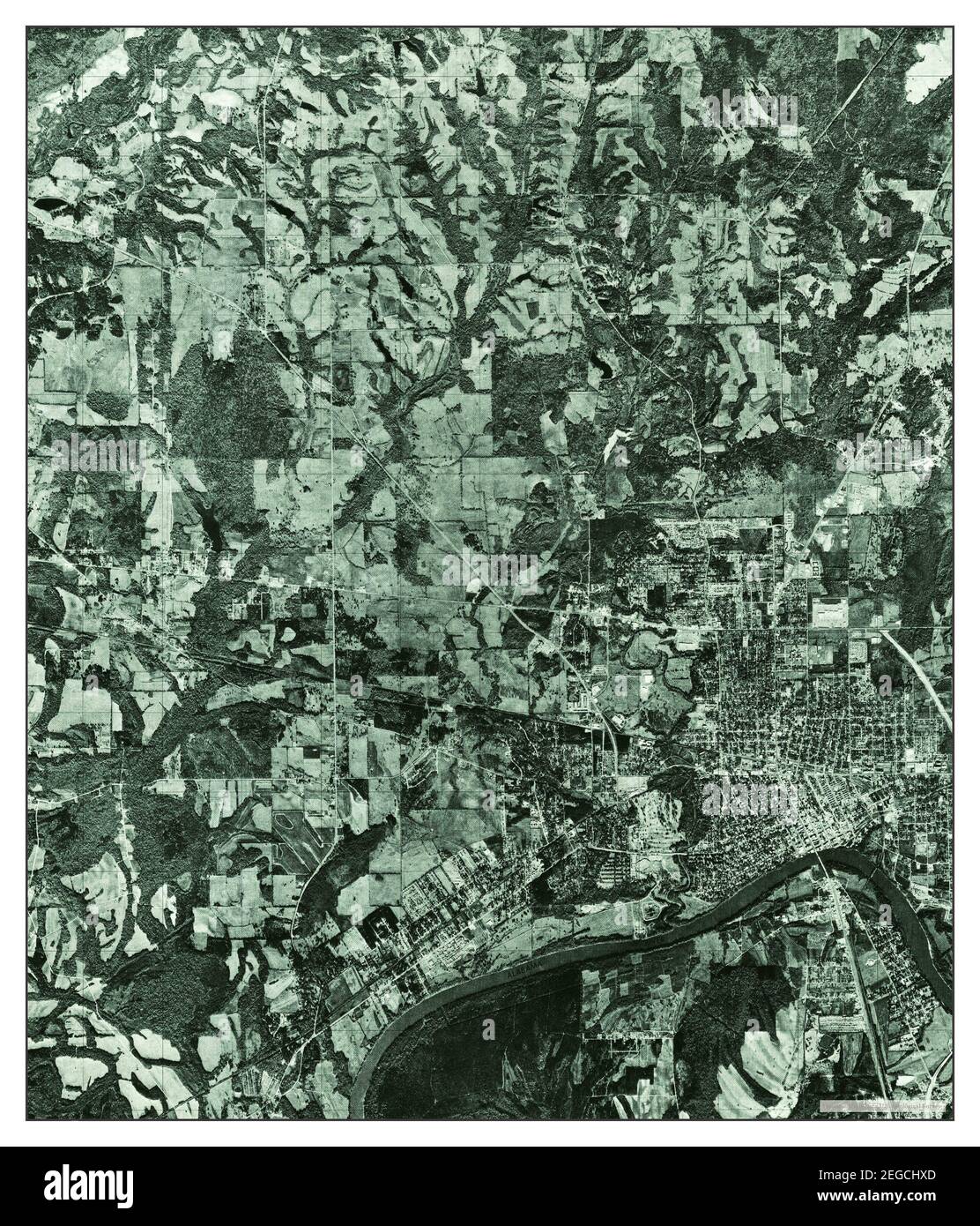 Selma, Alabama, map 1975, 124000, United States of America by Timeless