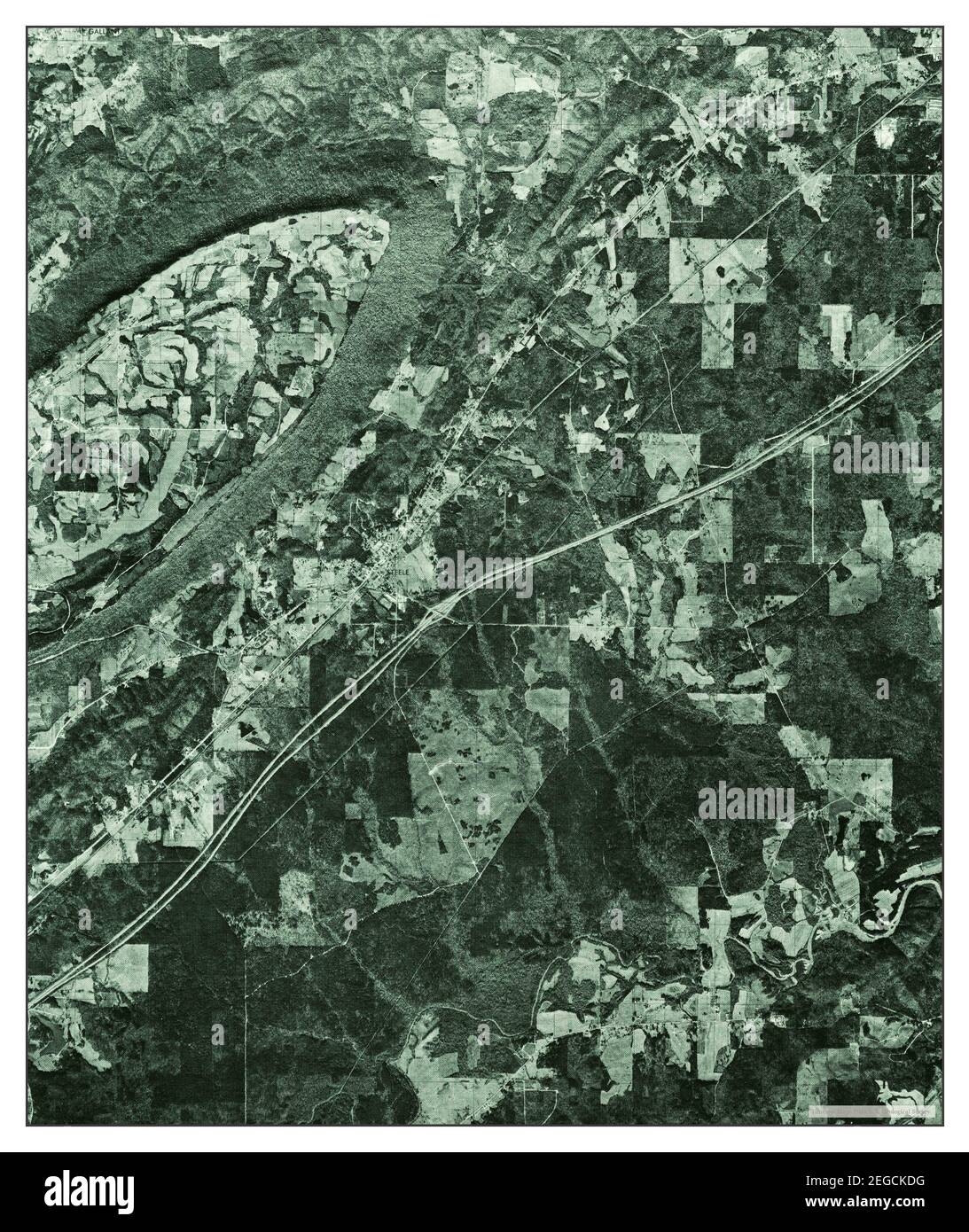 Steele, Alabama, map 1975, 124000, United States of America by