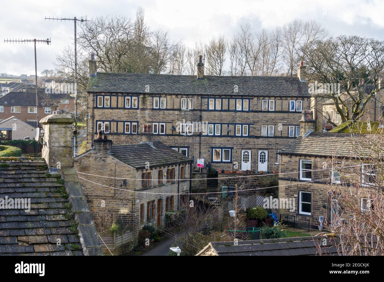 Honley Village near Huddersfield Stock Photo Alamy