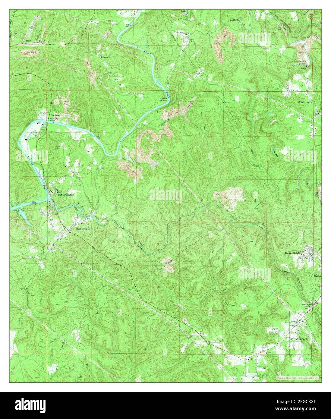 Sylvan Springs, Alabama, map 1971, 124000, United States of America by