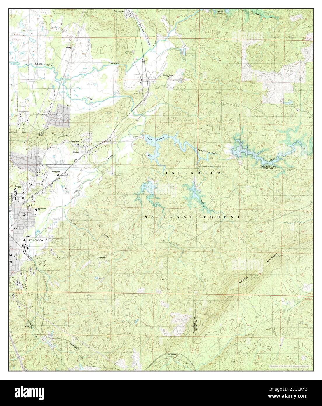Map of sylacauga hires stock photography and images Alamy