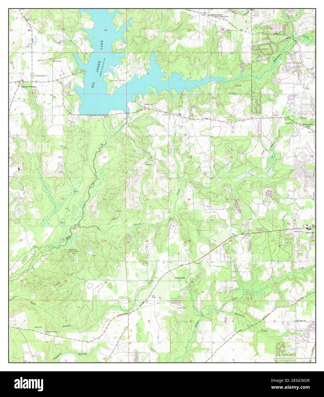 Tanner Williams, Alabama, map 1957, 124000, United States of America